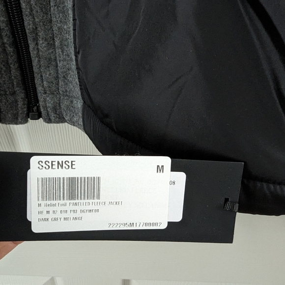 HELIOT EMIL Paneled Fleece Jacket- M - Picture 3 of 11